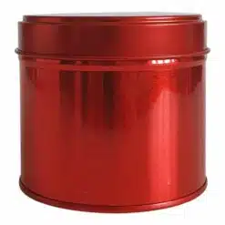 Kruidenblik rond - Rood - 77 x 65 mm