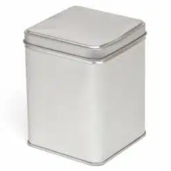 Kruidenblik vierkant - Zilver - 86 x 86 x 115 mm